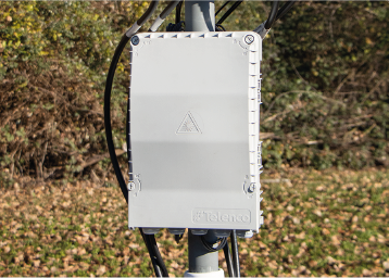 outdoor enclosure for mobile network installed on infrastructure